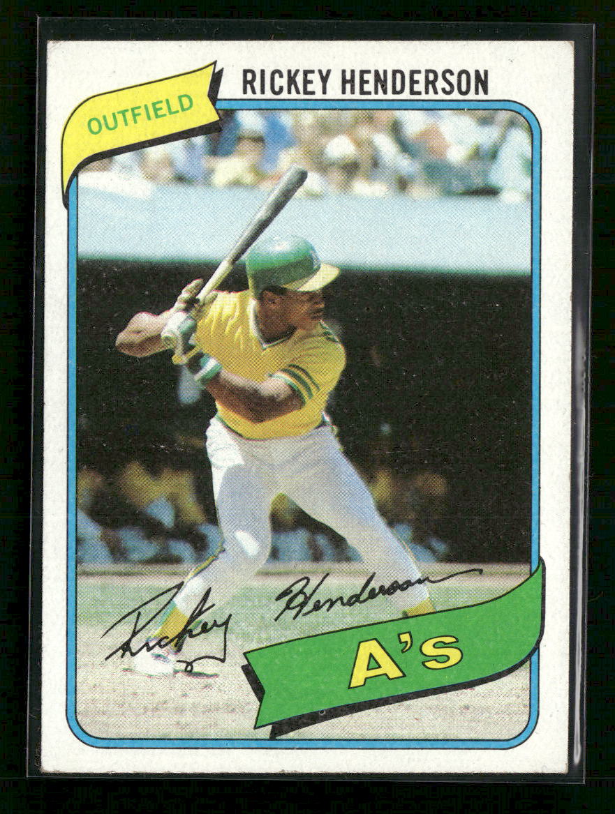 1980 Topps Rickey Henderson Rookie #482