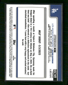 2025 Topps Update Blue Holo Foil Hyeseong Kim #/150 #US312