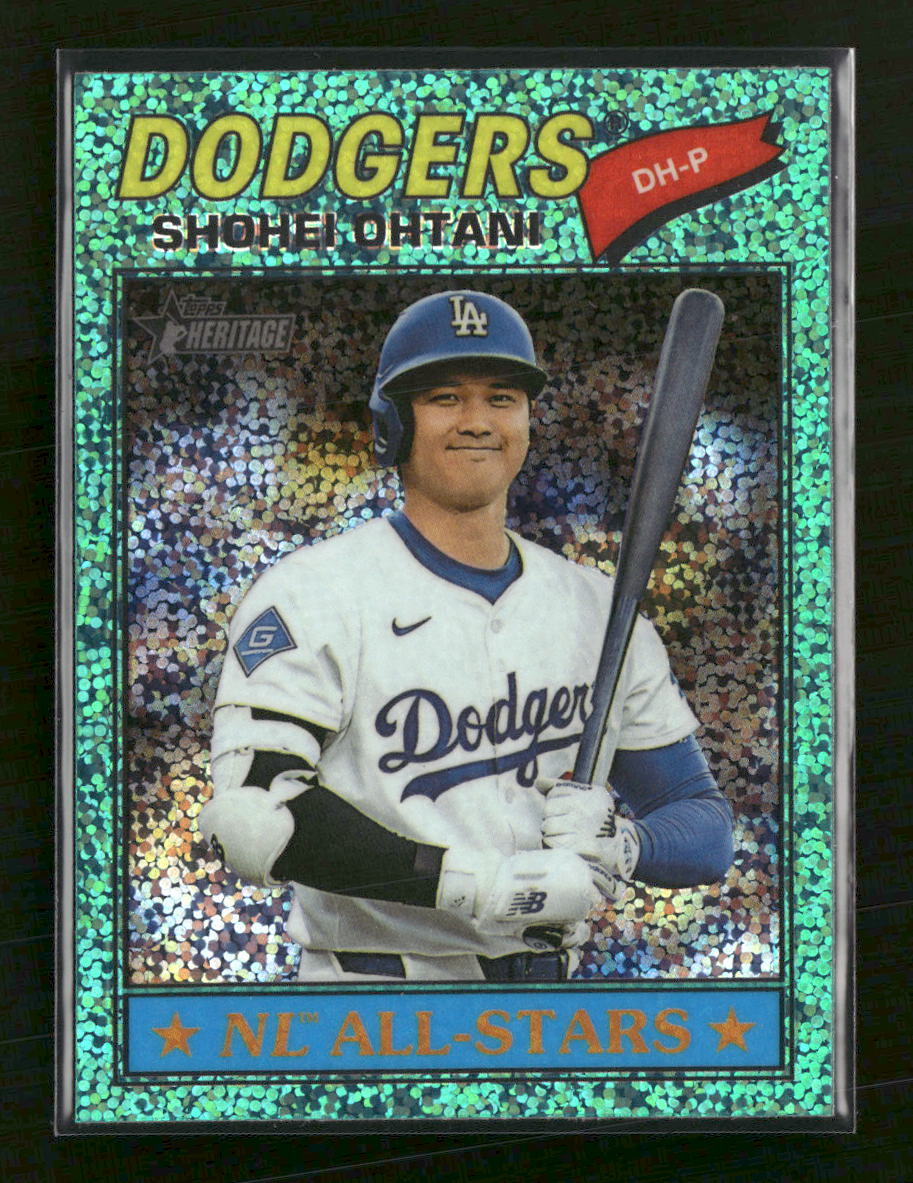 2026 Topps Heritage Chrome Aqua Sparkle Refractors Shohei Ohtani #290