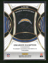 2025 Panini Select Rookie Signatures Prizm Omarion Hampton Auto #RSI-OHN