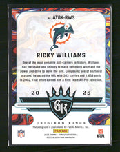 2025 Donruss All-Time Gridiron Kings Auto Ricky Williams #/49 #ATGK-RWS