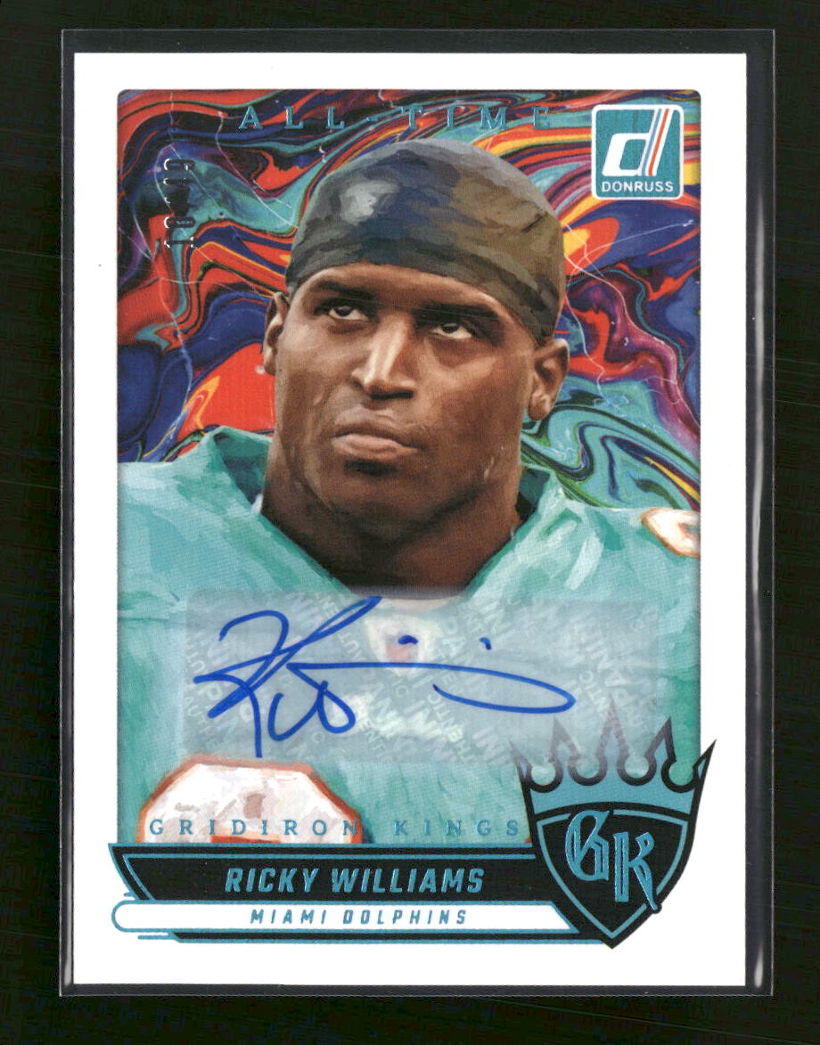 2025 Donruss All-Time Gridiron Kings Auto Ricky Williams #/49 #ATGK-RWS