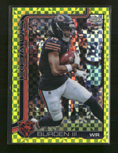 2025 Topps Chrome Lime Green X-Fractor Luther Burden III Rookie #334