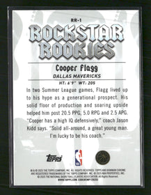 2025-26 Bowman Rockstar Rookies Cooper Flagg #RR-1