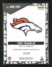 2025 Panini Mosaic Autographs Mosaic Blue Troy Franklin #/99 #AMC-TFN
