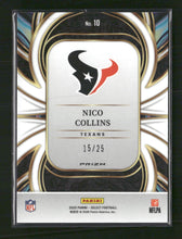 2025 Panini Select On Target Tie-Dye Prizm Nico Collins #/25 #10