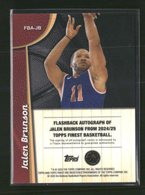 2024-25 Finest Flashback Auto Blue Geometric Jalen Brunson #FBA-JB