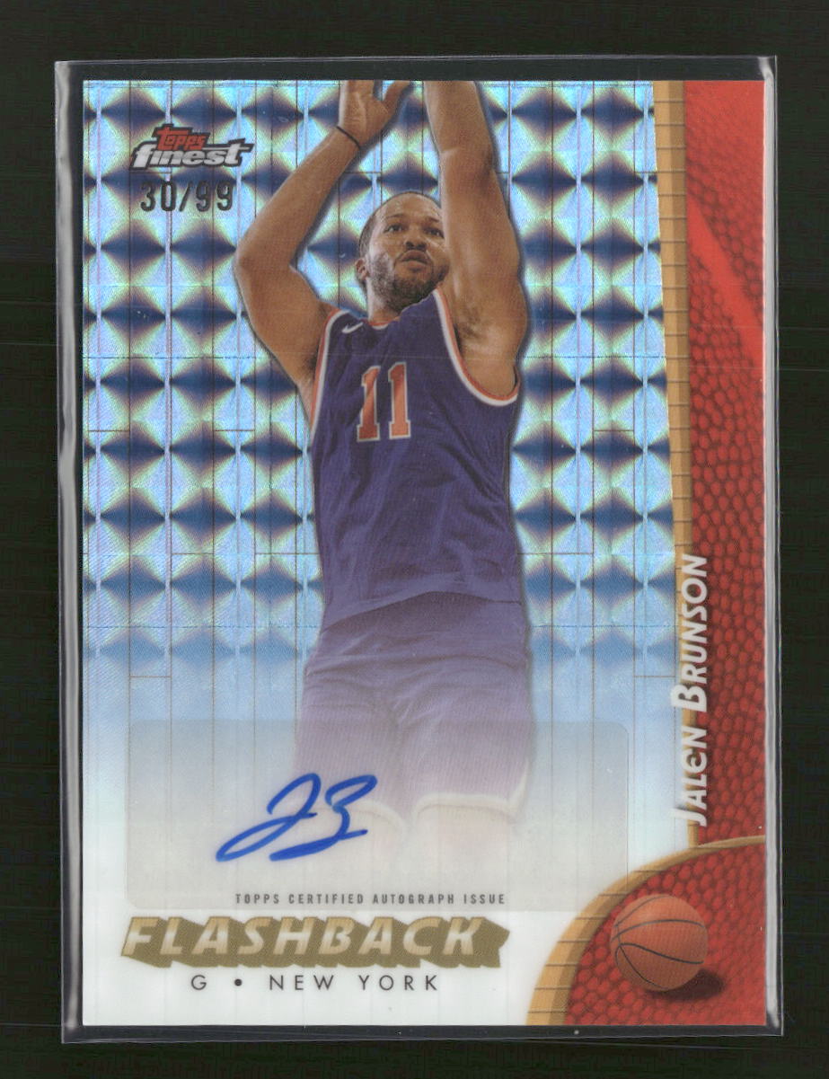 2024-25 Finest Flashback Auto Blue Geometric Jalen Brunson #FBA-JB