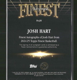 2024-25 Finest Finest Auto Gold Geometric Refractor Josh Hart #/50 #FA-JH