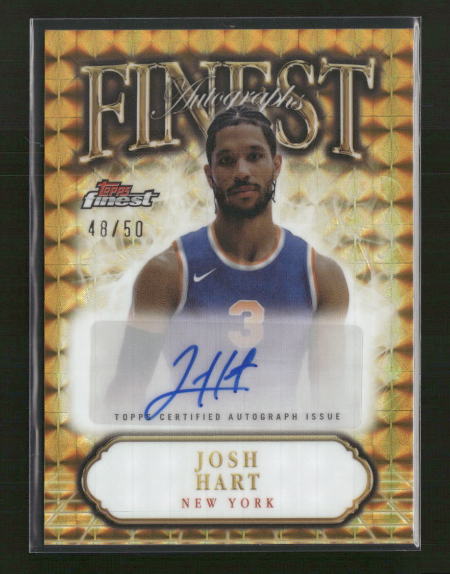2024-25 Finest Finest Auto Gold Geometric Refractor Josh Hart #/50 #FA-JH