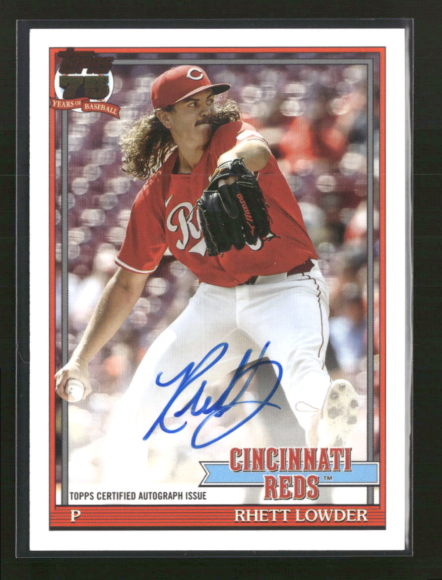 2026 Topps 1991 Topps Baseball 35th Anniversary Auto Rhett Lowder  #91A-LOW