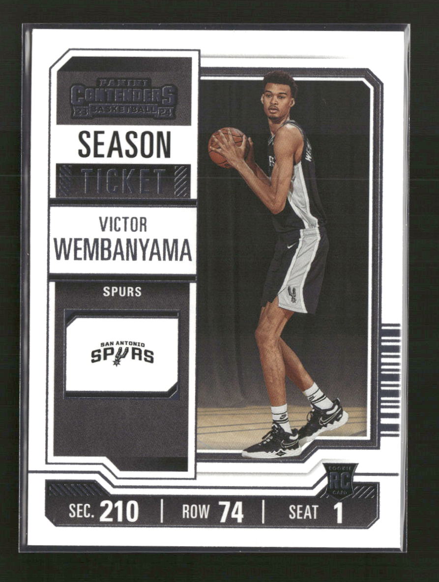 2023-24 Panini Contenders Season Ticket Retail Victor Wembanyama Rookie #11