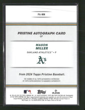 2024 Topps Pristine Mason Miller Auto #PA-MM