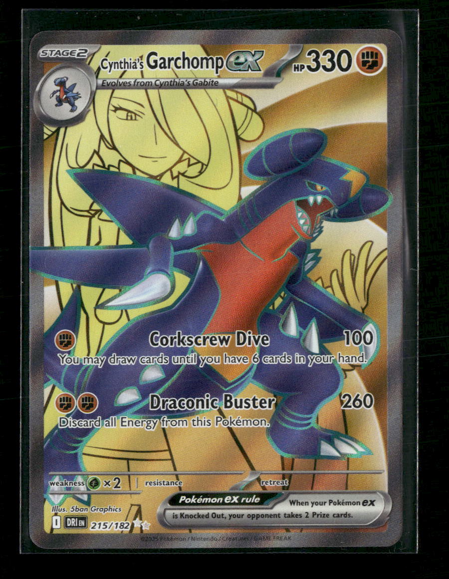 SV10: Destined Rivals Cynthia's Garchomp ex #215/182
