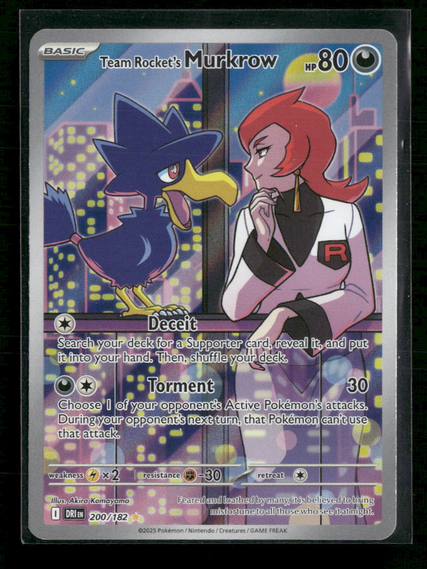 SV10: Destined Rivals Team Rocket's Murkrow #200/182