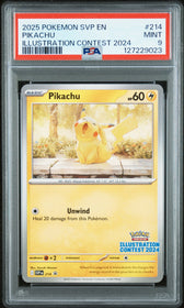 2025 Pokemon SVP EN Illustration Contest 2024 Pikachu 9 PSA #214