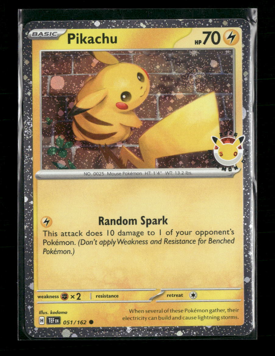 Miscellaneous Cards & Products Pikachu (Pokemon Day 2026) #051/162