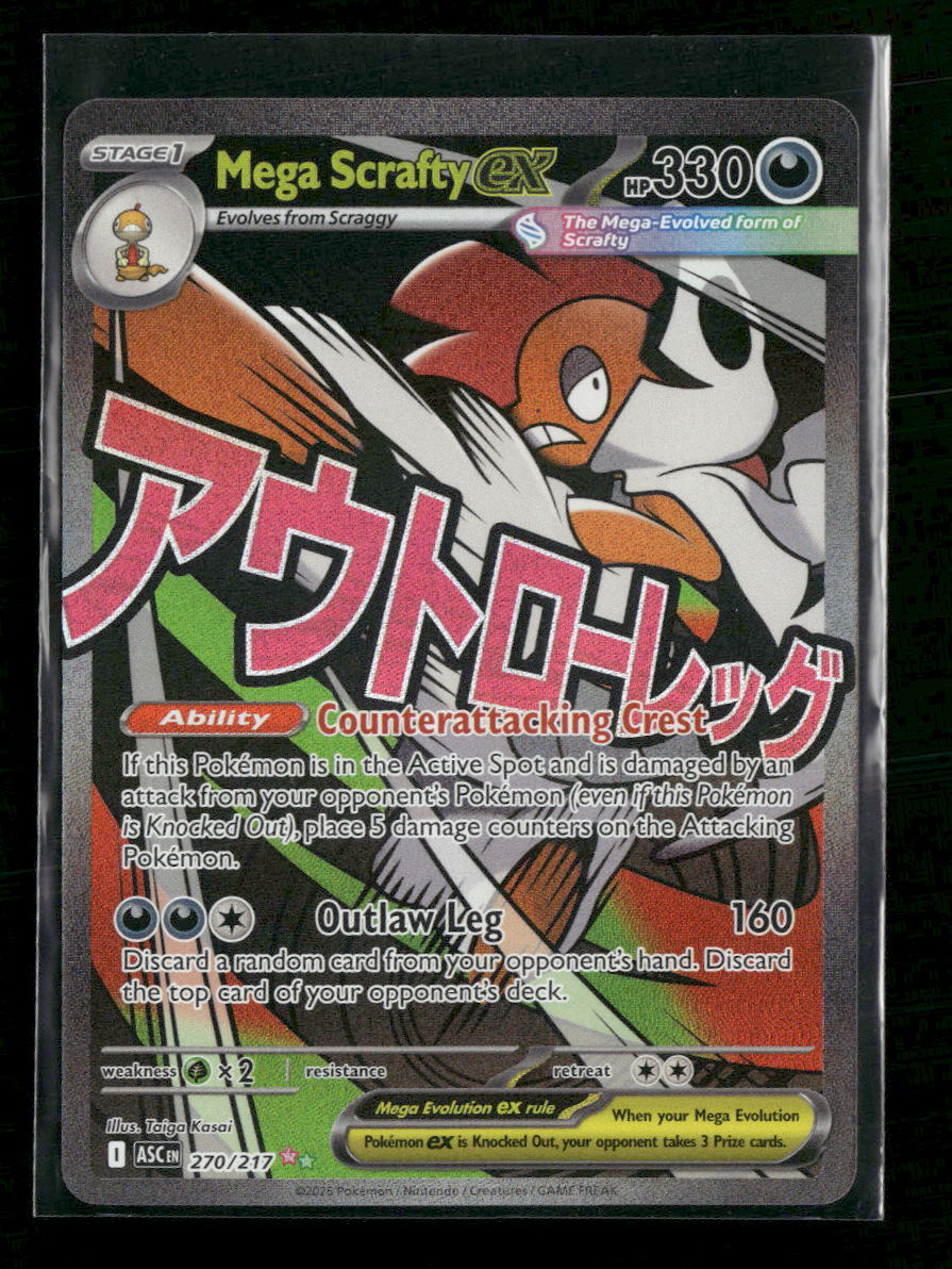 ME: Ascended Heroes Mega Scrafty ex #270/217