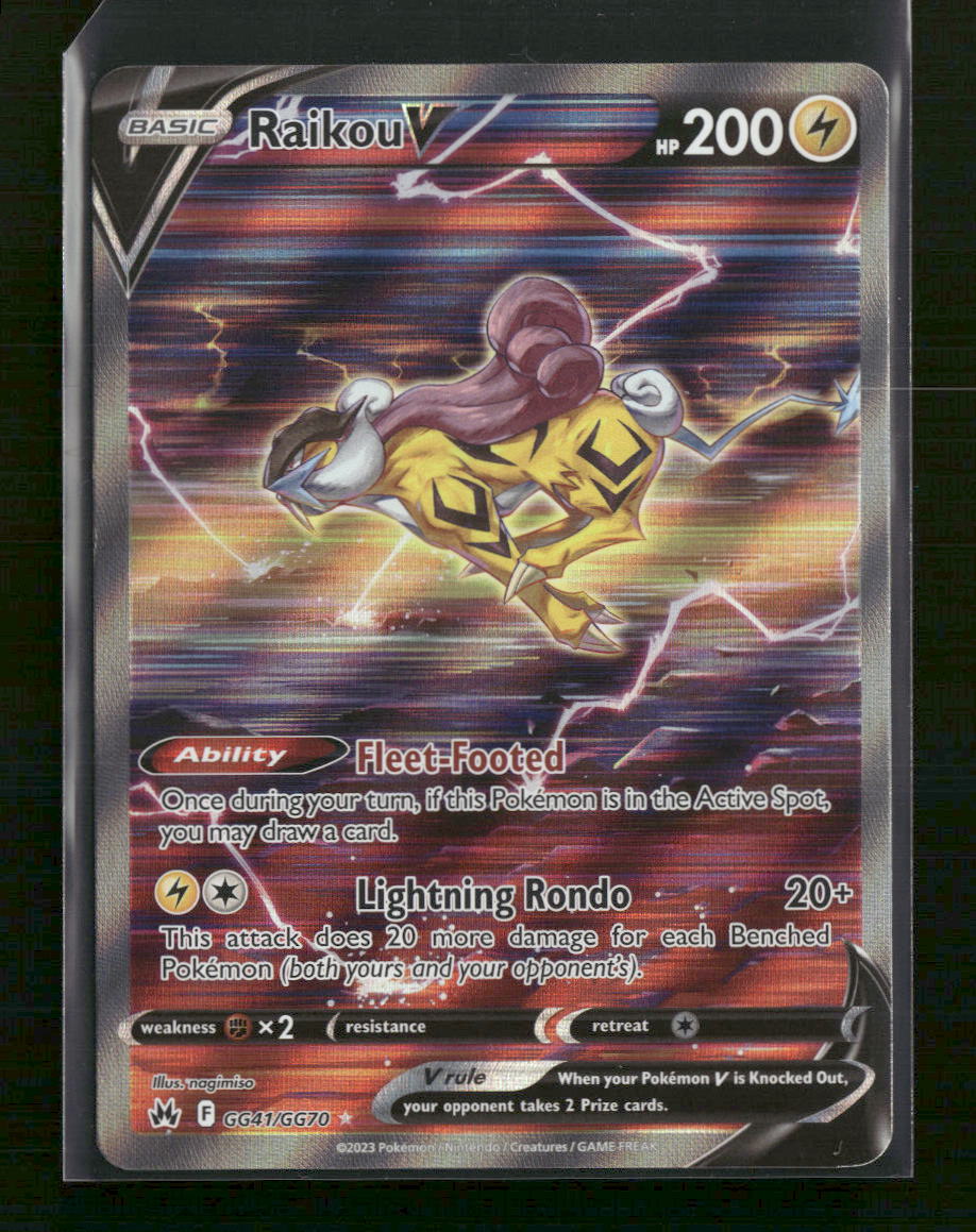 SWSH: Crown Zenith: Galarian Gallery Raikou V #GG41/GG70
