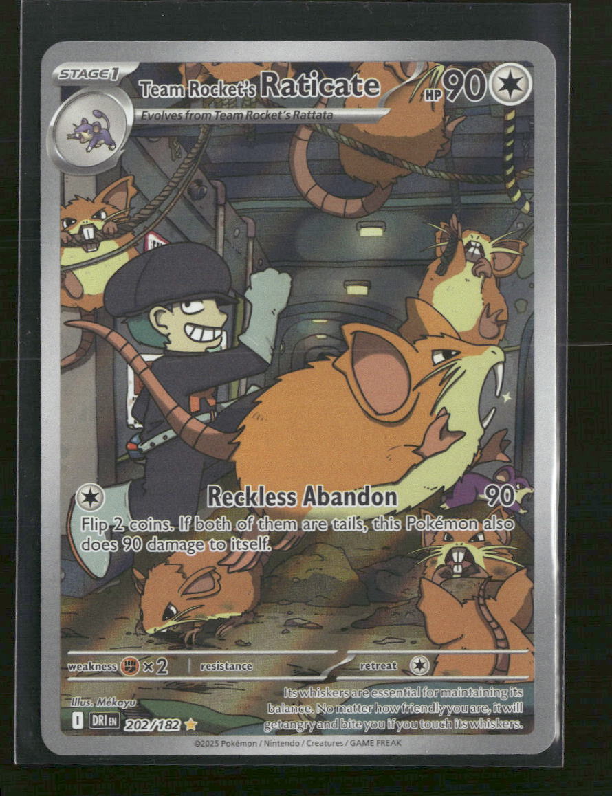 SV10: Destined Rivals Team Rocket's Raticate #202/182