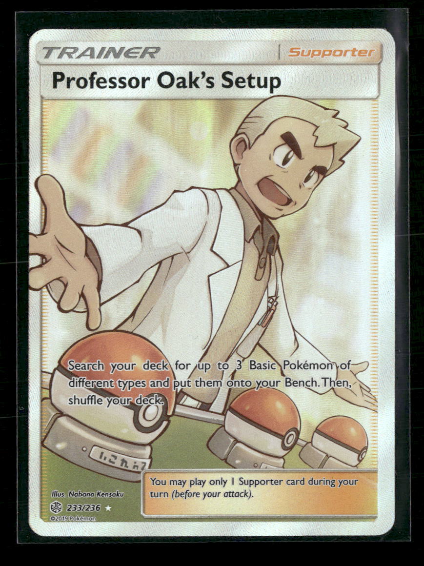 SM - Cosmic Eclipse Professor Oak's Setup (Full Art) #233/236