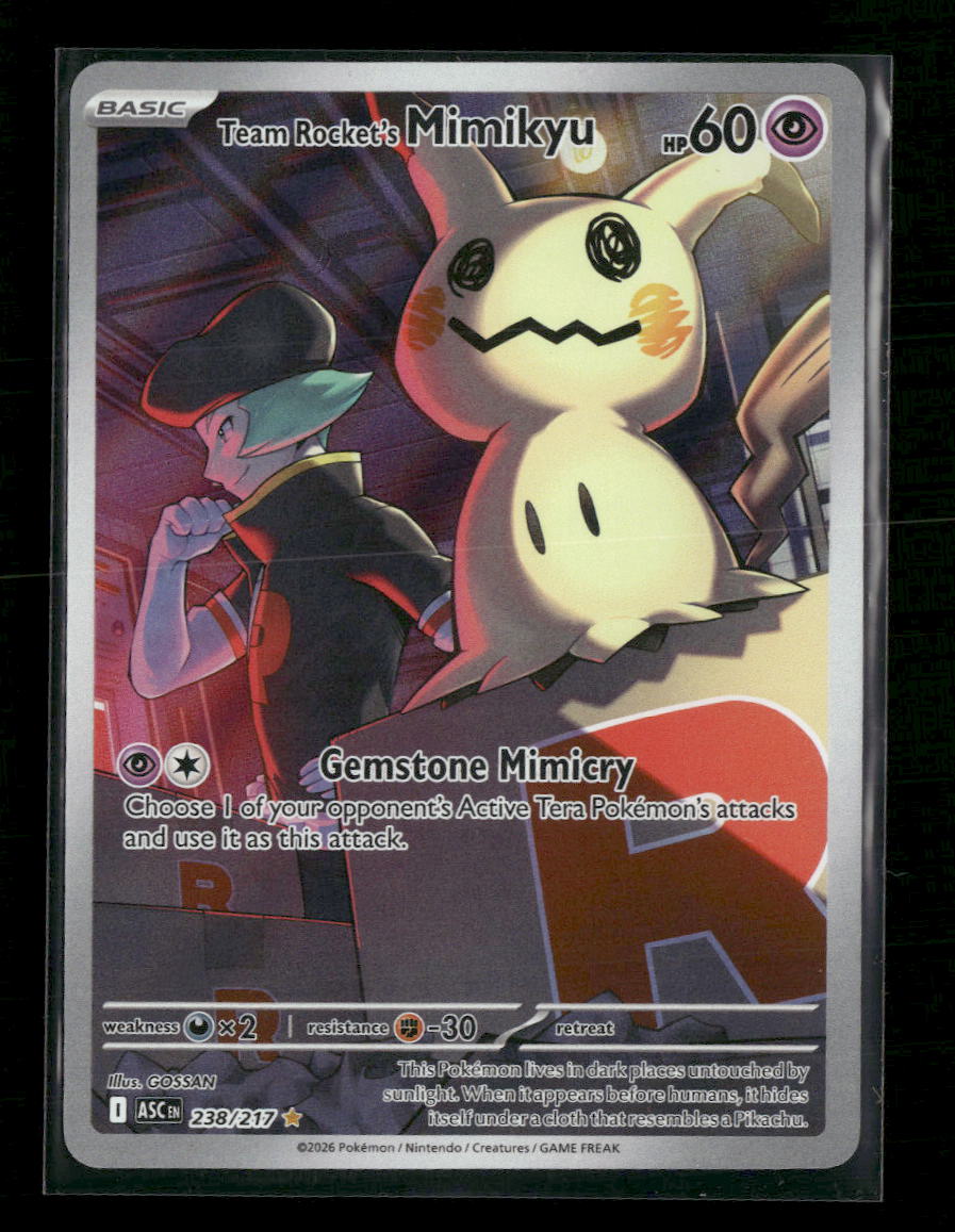 ME: Ascended Heroes Team Rocket's Mimikyu #238/217