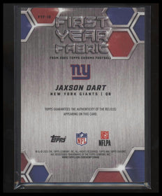 2025 Topps Chrome First Year Fabric Jaxson Dart #FYF-JD