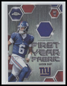 2025 Topps Chrome First Year Fabric Jaxson Dart #FYF-JD