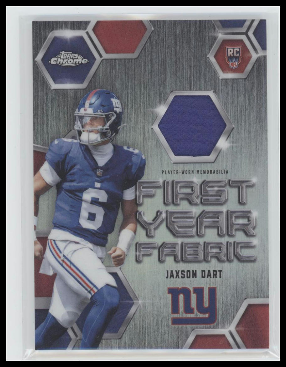 2025 Topps Chrome First Year Fabric Jaxson Dart #FYF-JD