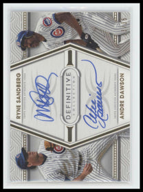 2021 Topps Definitive Collection Dual Auto R Sandberg / A Dawson #/35 #DAC-SD