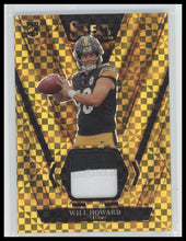 2025 Panini Select Rookie Swatches Gold Prizm Will Howard #/10 #RSW-WHD