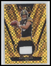 2025 Panini Select Rookie Swatches Gold Prizm Will Howard #/10 #RSW-WHD