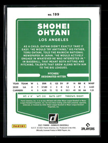 2021 Donruss Holo Pink Shohei Ohtani #199