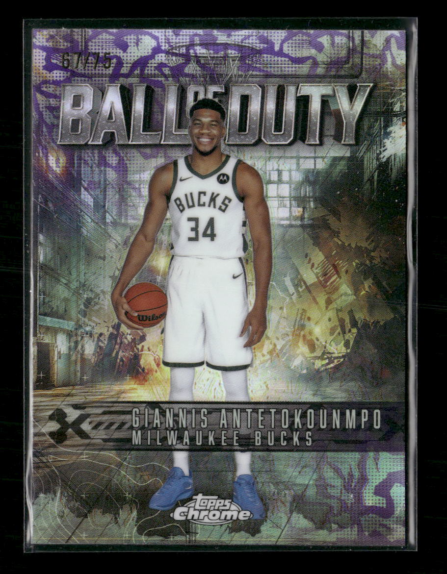 2025-26 Topps C Ball of Duty Purple Refractor Giannis Antetokounmpo #/75 #BD-4