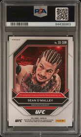 2021 Panini Prizm UFC Signatures-Silver Prizm Sean O'Malley 9 Auto PSA #SGSOM