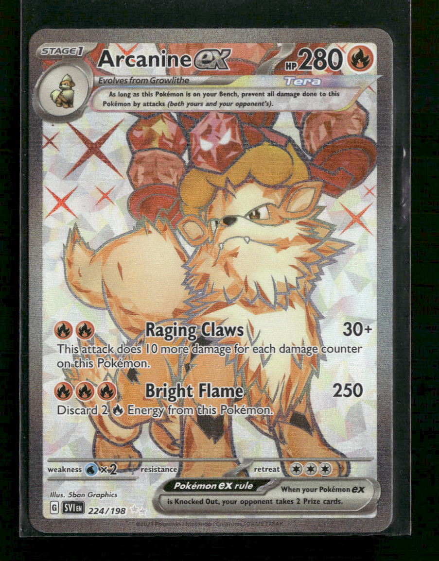 SV01: Scarlet & Violet Base Set Arcanine ex #224/198