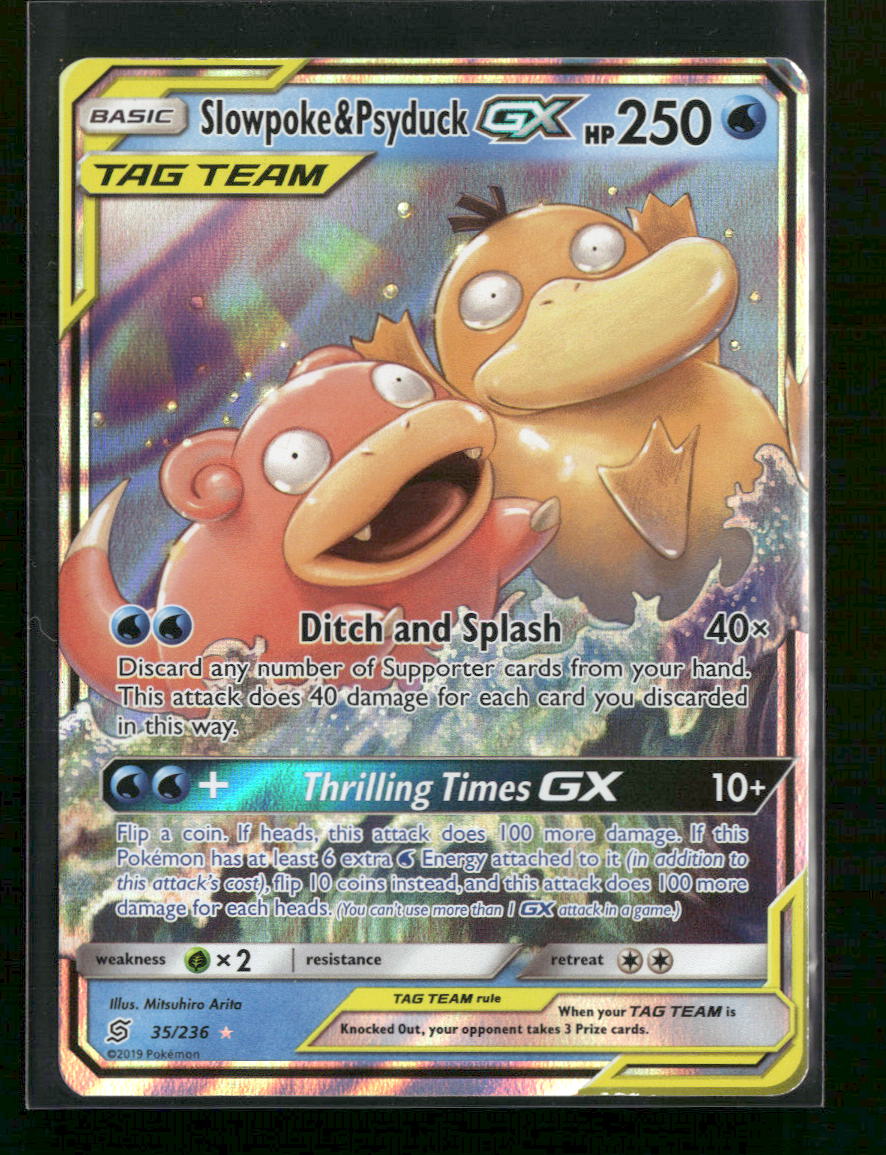 SM - Unified Minds Slowpoke & Psyduck GX #35/236