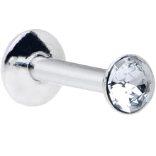16G 1/4 Handmade Labret Created with Crystals 3mm