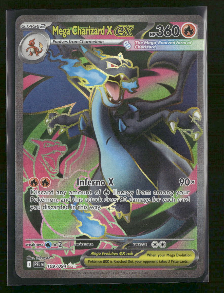 ME02: Phantasmal Flames Mega Charizard X ex #109/094
