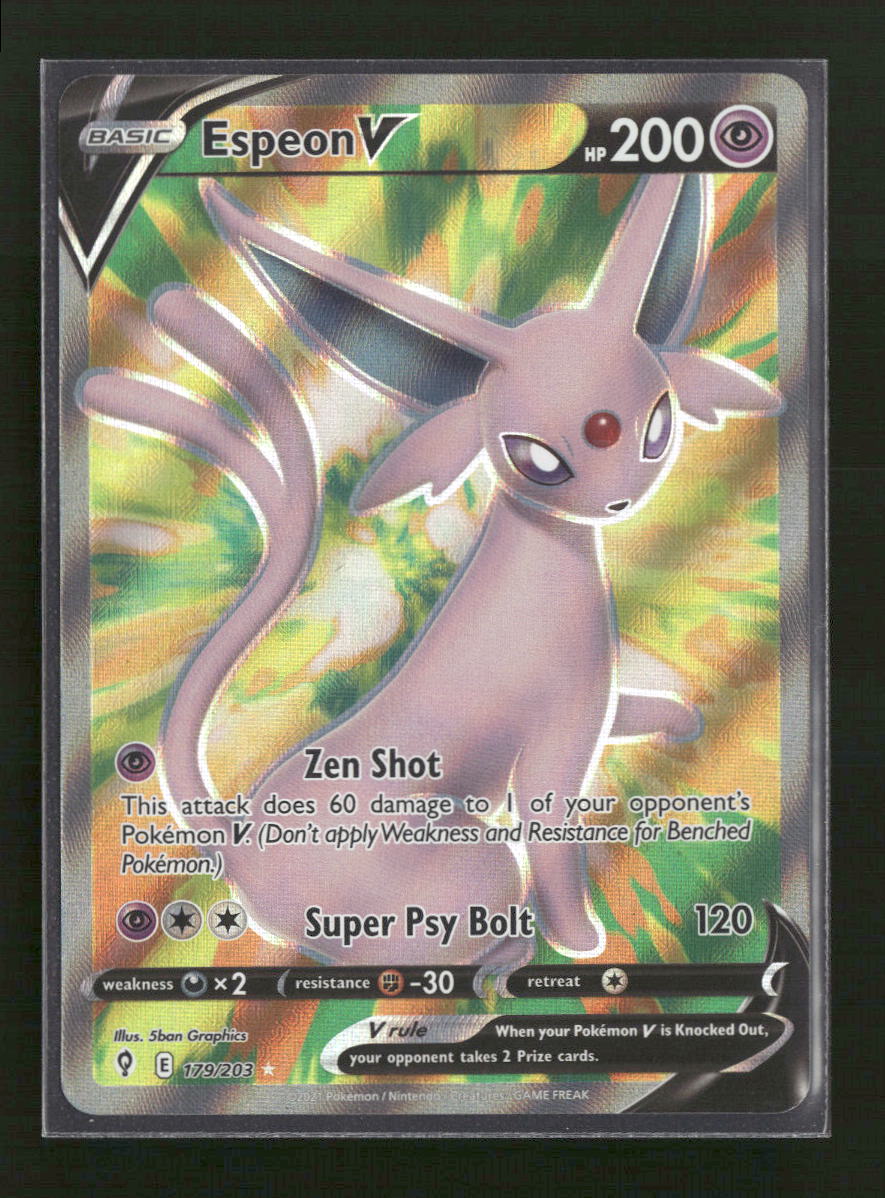 SWSH07: Evolving Skies Espeon V (Full Art) #179/203