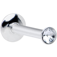 16G 5/16 Handmade Labret Created with Crystals 2.5mm