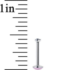16G 5/16 Handmade Labret Created with Crystals 2.5mm