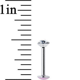 16G 5/16 Handmade Labret Created with Crystals 4mm