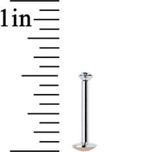 16G 3/8 Handmade Labret Created with Crystals 2.5mm