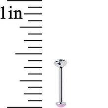 18G 5/16 Handmade Labret Created with Crystals 3mm