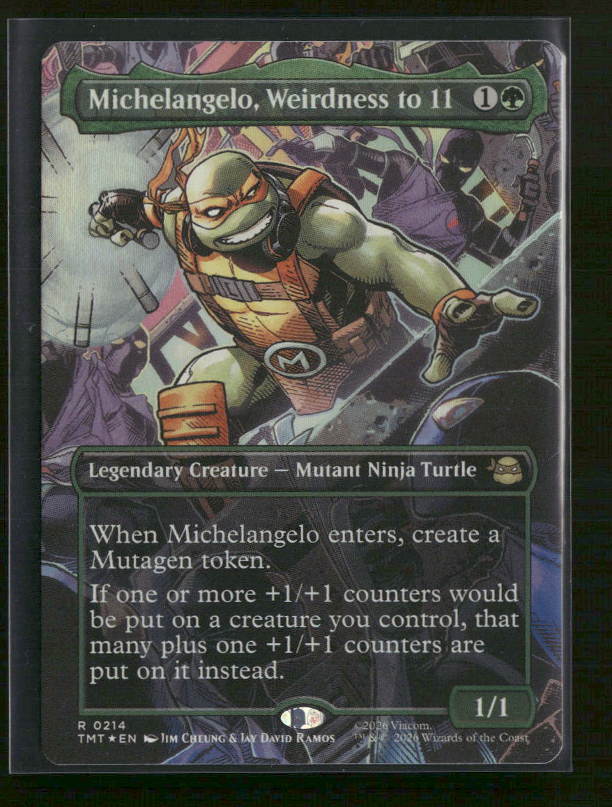 Teenage Mutant Ninja Turtles Michelangelo, Weirdness to 11 (Borderless) #214