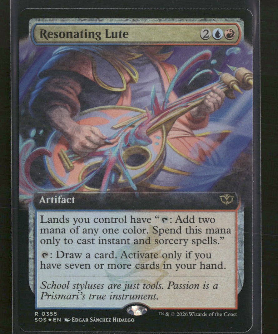 Secrets of Strixhaven Resonating Lute (Extended Art) #355