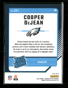 2024 Donruss Optic Fire Cooper DeJean #221