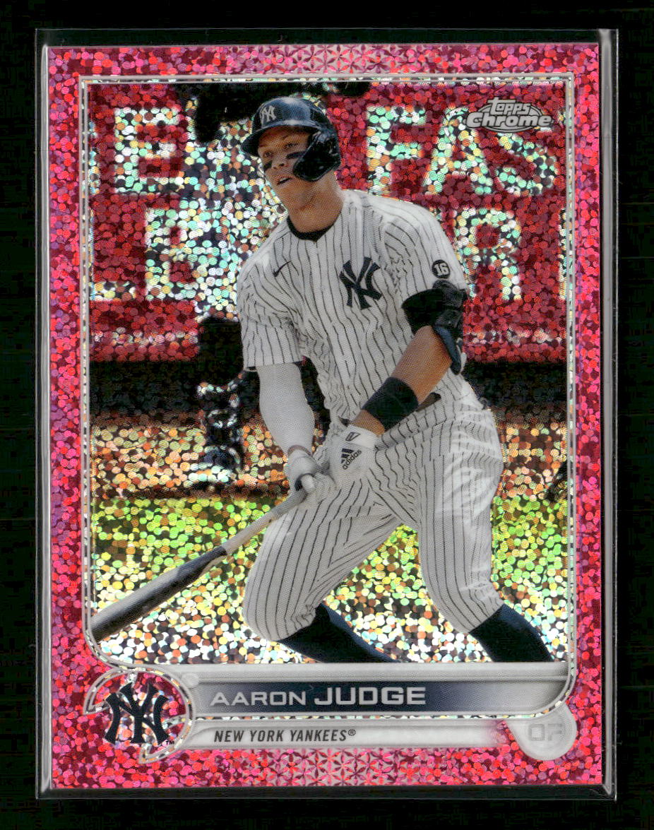2022 Topps Chrome Magenta Speckle Refractor Aaron Judge #/350 #99