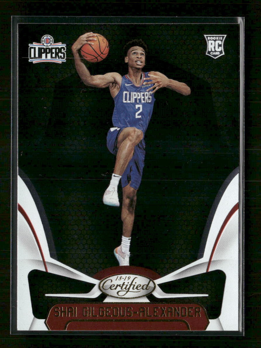 2018-19 Panini Certified Shai Gilgeous-Alexander Rookie #161